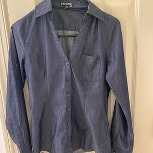 Blue soft denim shirt size xs